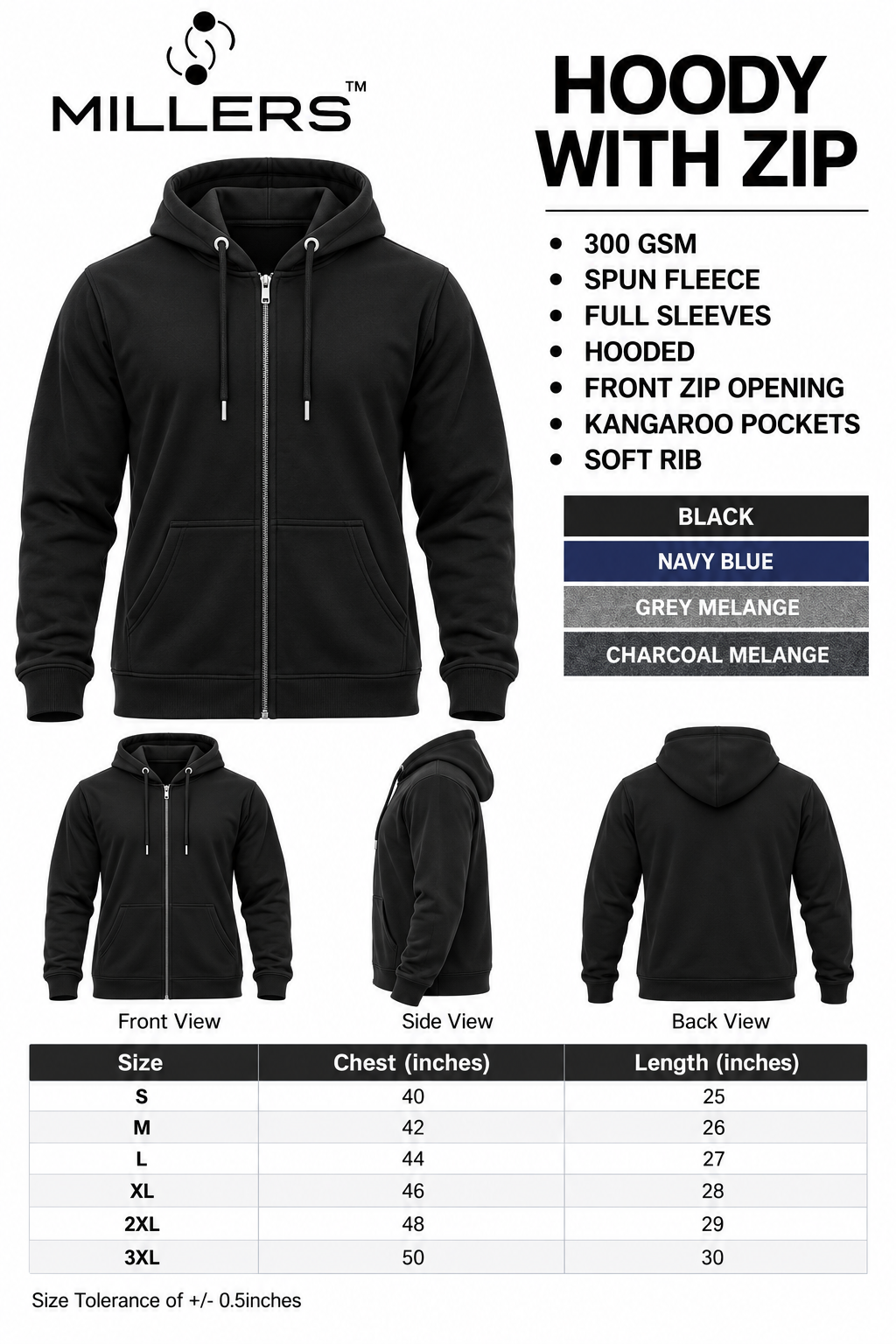 KNYT Hoodie With Zip - Image 2